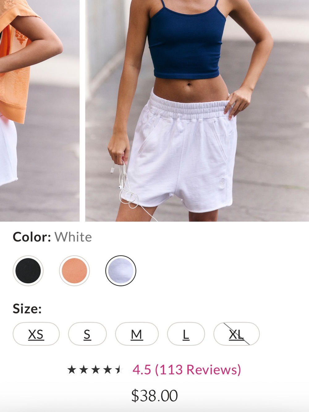 Free People Movement All Star Solid Sweat Shorts size XS - Picture 5 of 5